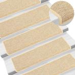 vidaXL Trapmatten 15 st 65x21x4 cm lichtbeige met, Verzenden, Nieuw