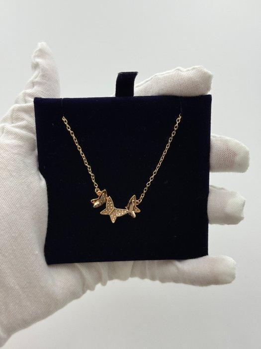 Swarovski - crystal - Collier - Collier papillon, Antiquités & Art, Curiosités & Brocante