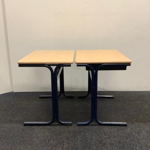 Tweedehands complete set van 10 stuks schooltafels, (stip, Huis en Inrichting, Tafelonderdelen, Gebruikt