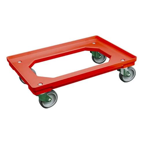 Dolly 60x40x15 Rood met 2 zwenkwielen 2 bokwielen Nieuw, Zakelijke goederen, Kantoor en Winkelinrichting | Magazijn, Stelling en Opslag