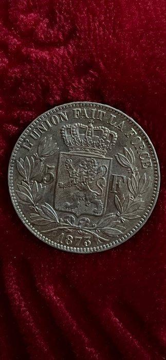 België. Leopold II. 5 Francs 1873 (Zonder Minimumprijs), Postzegels en Munten, Munten | Nederland