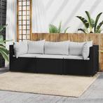 Loungeset Zwart | Retour Deal | 51% Korting NU!, Tuin en Terras, 3 zitplaatsen, Nieuw, Loungeset, Bank