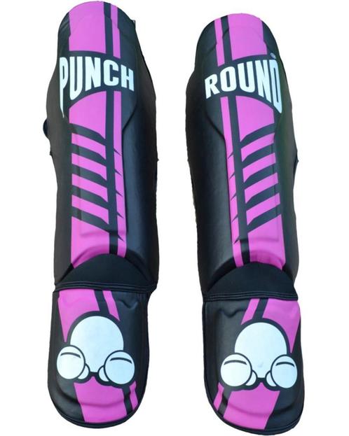 PunchR™ PunchR Zwart Roze Kickboks Scheenbeschermers Razor, Sport en Fitness, Boksen, Overige, Nieuw, Verzenden