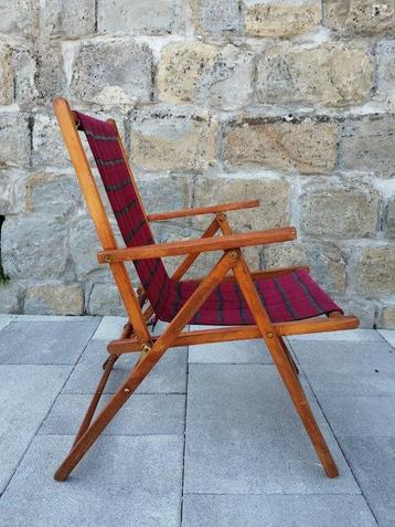 Chaise - Bois, Textile - Chaise pliante