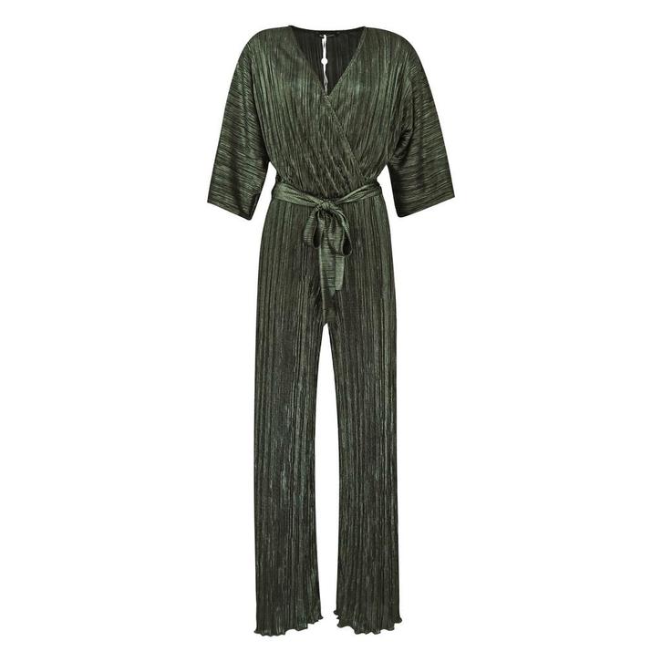 Ana Alcazar • groene plissé jumpsuit • 34, Kleding | Dames, Truien en Vesten, Groen, Nieuw, Maat 42/44 (L), Verzenden