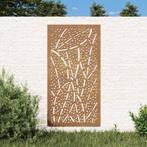 vidaXL Wanddecoratie tuin bladontwerp 105x55 cm cortenstaal, Verzamelen, Nieuw, Verzenden