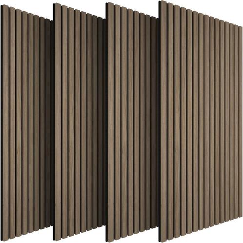tectake Akoestische panelen Sonic Wall houtlook - donker eik, Huis en Inrichting, Bureaus, Verzenden