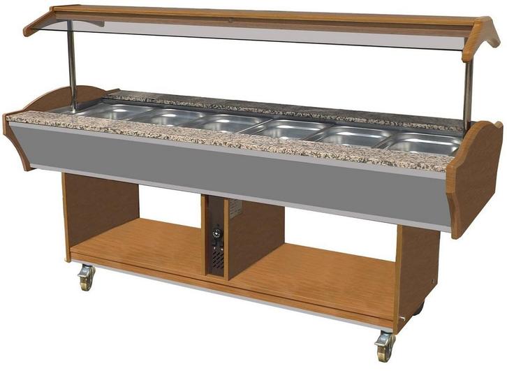 Warm Buffet GN 6x 1/1 | 230V | | 4,5kW |  Met led, Zakelijke goederen, Horeca | Keukenapparatuur, Nieuw in verpakking, Verzenden