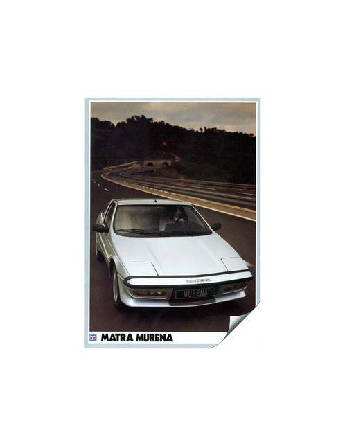 1983 MATRA MURENA BROCHURE NEDERLANDS, Livres, Autos | Brochures & Magazines, Enlèvement ou Envoi