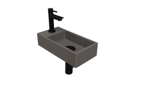 Fonteinset INK Versus 36x18x9 cm Quartz Beton Met Kraangat, Doe-het-zelf en Bouw, Sanitair, Overige typen, Nieuw, Ophalen of Verzenden