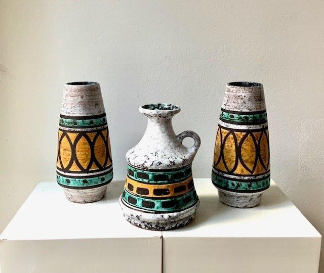 Strehla - Vase - Céramique - Trois vases en céramique, Antiquités & Art, Art | Objets design