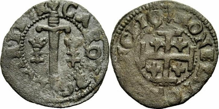 O J Lothringen Herzogtum Frankreich Charles Iii Karl Iii..., Postzegels en Munten, Munten | Europa | Niet-Euromunten, België, Verzenden