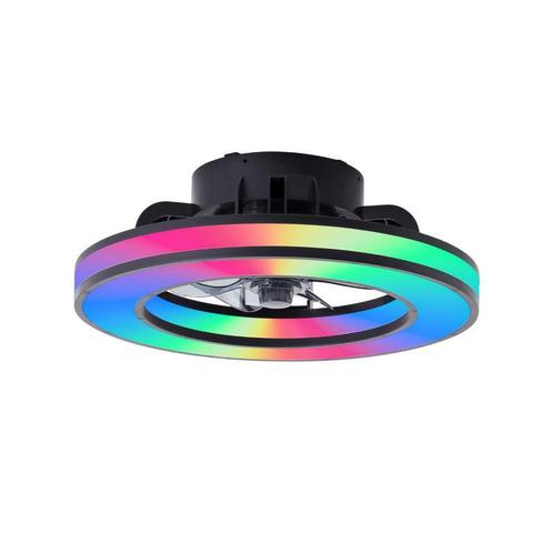Ventilateur de plafond avec LED Brilliant Mondello - noir -, Huis en Inrichting, Woonaccessoires | Overige, Verzenden