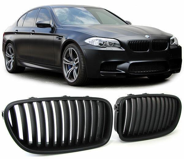 Mat Zwarte Nieren (Grillen) BMW 5 Serie F10 F11 B0287, Auto-onderdelen, Carrosserie, Nieuw, BMW, Voor, Links, Rechts
