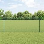 vidaXL Tuinhek Set 2 Stuks Groen Metaal 10 x 1 m Duurzaam, Tuin en Terras, Verzenden, Nieuw