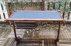 Bureau - Bois tendre, Cuir - Cadre pour tapisserie