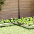 vidaXL Slakkenhekje Zilver 10 x 10 x 25 cm Gegevens staal, Jardin & Terrasse, Verzenden