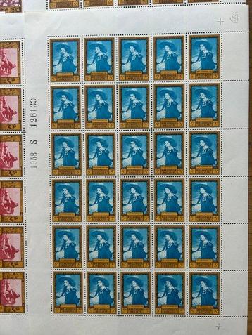 België 1958 - Schilderijen uit Belgische musea - reeks in beschikbaar voor biedingen