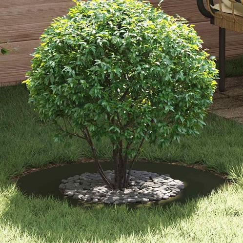 vidaXL Platte boomring Olijfgroen Ø40 / 70 cm Staal, Tuin en Terras, Bloempotten, Nieuw, Verzenden