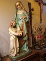 Hoogte 80 Cm Kerkbeeld Heilige Anna met Maria - Art Nouveau, Antiek en Kunst