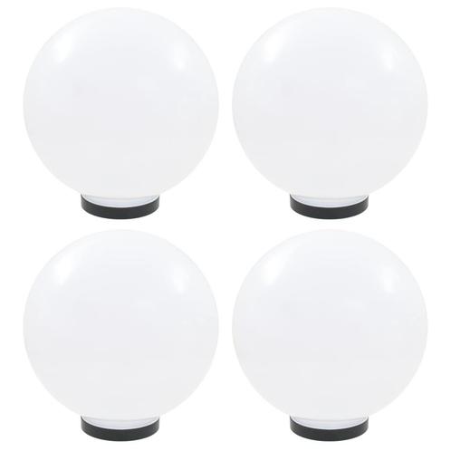 vidaXL LED-bollampen 4 st rond 30 cm PMMA, Tuin en Terras, Buitenverlichting, Nieuw, Verzenden