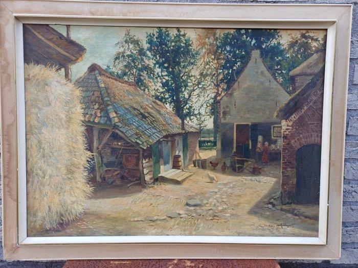 Franz von Rupprecht (1893 - 1939) - Boerenerf, Antiquités & Art, Art | Peinture | Classique