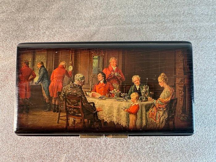 Muziekdoos - Zwitserland - 1940-1950 - Carillon juwelenkist, Antiek en Kunst, Curiosa en Brocante