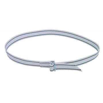 Halsmerkband geweven, 40mm, 130cm lang wit/zwart - kerbl