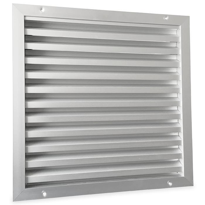 Buitenmuurrooster aluminium (LxH) 500x500mm, Doe-het-zelf en Bouw, Ventilatie en Afzuiging, Nieuw, Verzenden