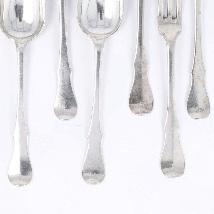 Louis van der Straete (Gent 1756) - Dessertbestek - Ménagère, Antiek en Kunst, Antiek | Zilver en Goud