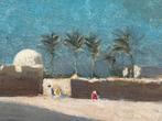 Alfred Bastien (1873-1955) - Vista ciudad árabe, Antiek en Kunst