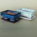 Schaal (4) - Bonsai schaal met onderschaal - Aardewerk -, Antiek en Kunst