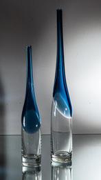 Bohemia - Vase (2) - Deux objets de vase - hauteur 44,5 et, Antiek en Kunst