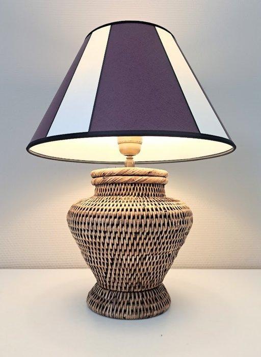 Birma lamp - Lampe de table - rotan, Antiek en Kunst, Curiosa en Brocante