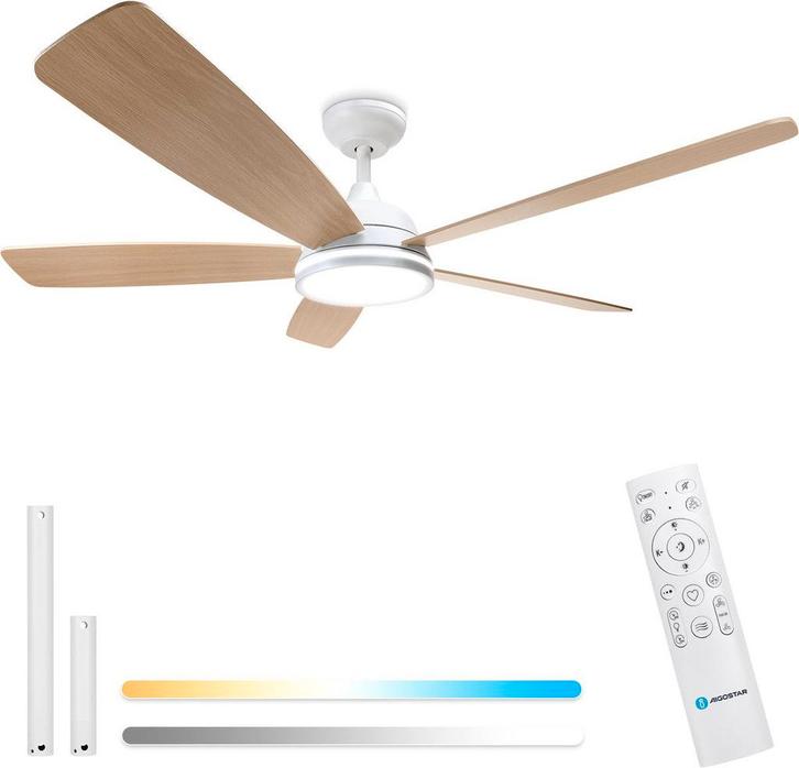 Plafondventilator met verlichting - Plafondlamp met ventilat, Huis en Inrichting, Woonaccessoires | Overige, Nieuw, Verzenden