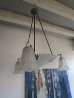 Plafonnier - Lampe de plafond Art Déco, marque sign. DEGUE, Antiek en Kunst