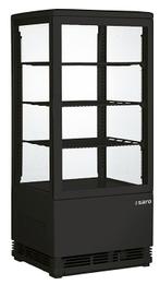 SARO Mini-koelvitrine - SC 80 zwart, Zakelijke goederen, Horeca | Keukenapparatuur, Koelen en Vriezen, Verzenden, Nieuw in verpakking