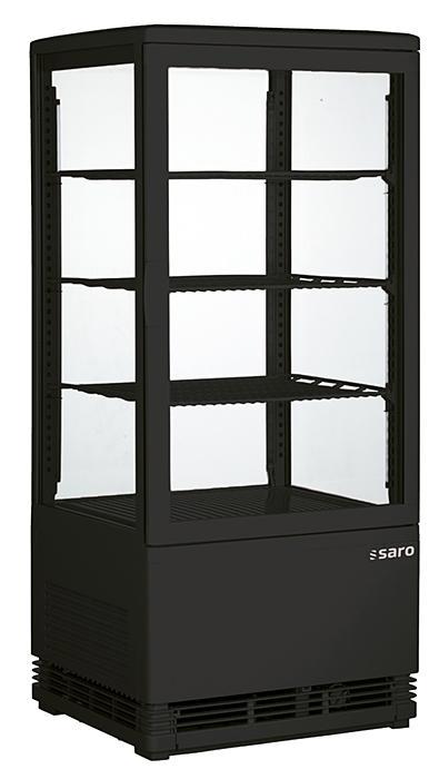 SARO Mini-koelvitrine - SC 80 zwart, Zakelijke goederen, Horeca | Keukenapparatuur, Koelen en Vriezen, Verzenden