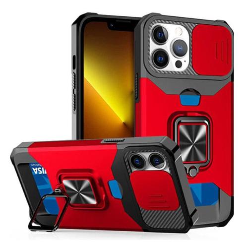 iPhone 6 Plus - Card Slot Hoesje met Kickstand en Camera, Telecommunicatie, Mobiele telefoons | Hoesjes en Screenprotectors | Apple iPhone