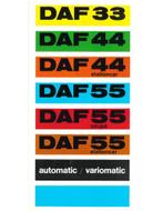 1969 DAF PROGRAMMA VARIOMATIC BROCHURE NEDERLANDS, Nieuw