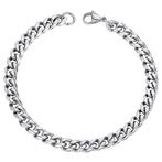 Fako Bijoux® - Schakelarmband Gourmet - Cuban Link - Staal -, Handtassen en Accessoires, Armbanden, Verzenden, Nieuw