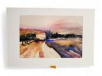 Veiling - Sfeervolle Print van J. Hammerle - Road in the Pr, Antiek en Kunst, Kunst | Litho's en Zeefdrukken