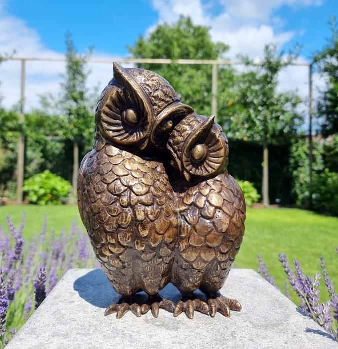 Beeldje - Cuddling owls - Brons, Antiek en Kunst, Curiosa en Brocante