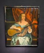 Scuola europea (XX), da Pete - Suonatrice chitarra, Antiek en Kunst, Kunst | Schilderijen | Klassiek