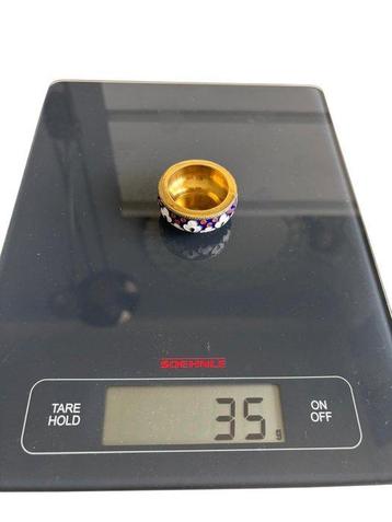 Salière - Bol à sel en cloisonné soviétique - Argent 925 -