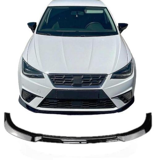 Frontspoiler | Seat Ibiza V | 17-20 | 3-Delig | Glanzend zwa, Auto diversen, Tuning en Styling, Verzenden