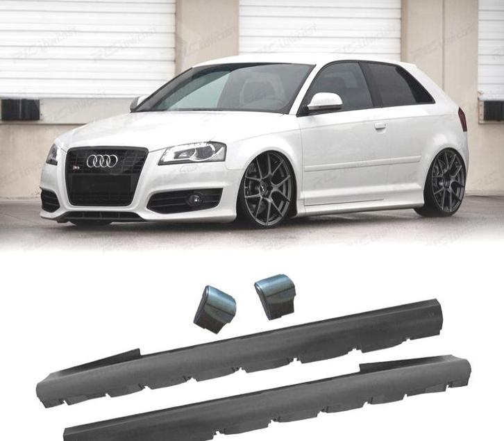 BAS DE CAISSE AUDI A3 8P 03-11 3 PORTES LOOK S3, Autos : Pièces & Accessoires, Carrosserie & Tôlerie, Envoi
