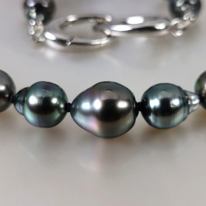 Halsketting Zilver Parel - Tahiti BQ Ø8,5x10,95MM, Handtassen en Accessoires, Kettingen
