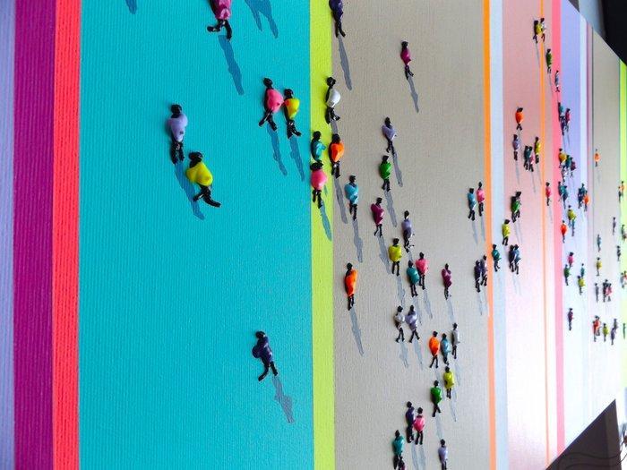 Alicja Ressa Alre - City lights XL 3D, Antiek en Kunst, Kunst | Schilderijen | Modern