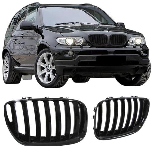 Grillen set | Nieren | BMW X5 | 5D suv. | 2003-2007 | Glanze, Auto-onderdelen, Carrosserie, Nieuw, BMW, Verzenden